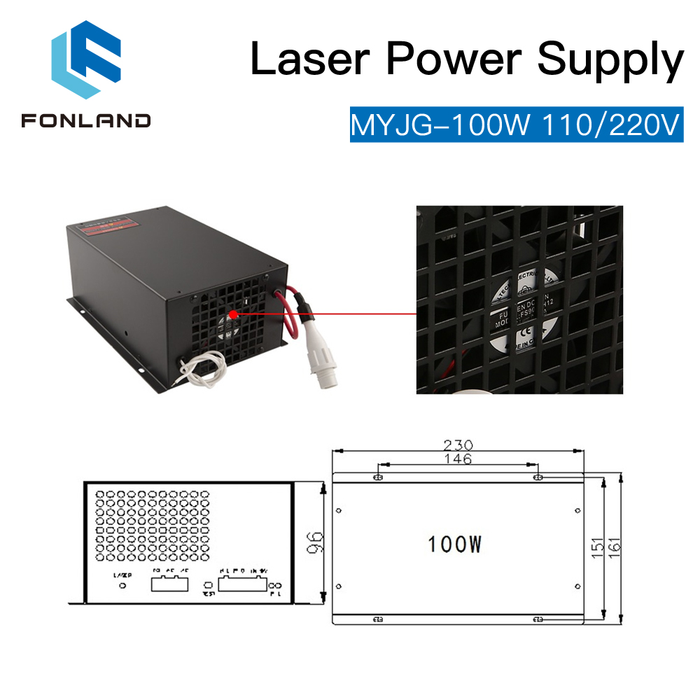Alimentation laser CO2 Fonland - Laser Tube Replacement avis et prix